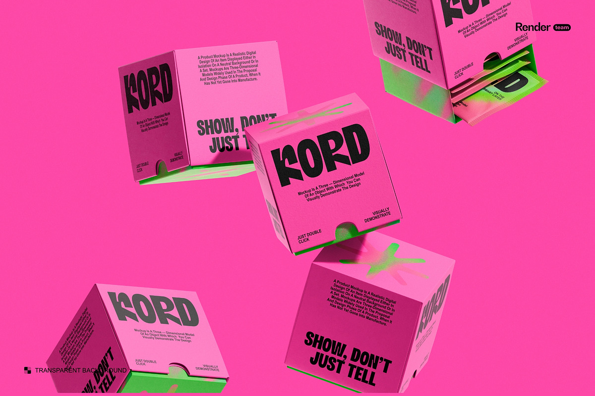 Paper Box and Sachet Mockup Set, a Packaging Mockup by Renderteam (Photo 12 of 13)