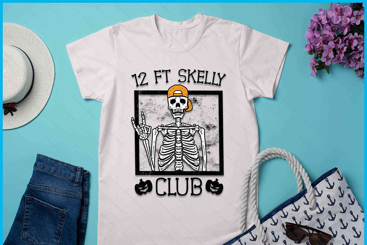 12 FT Skelly Club Halloween SVG, an Object Graphic by Creativeusart (Photo 1 of 4)
