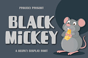 Black Mickey - Quirky Display Font, a Font by Bayuktx (Thumbnail 1 of 8)