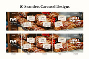 Bakery Seamless Carousels Instagram, a Social Media Template by Anna Design Studio (Thumbnail 3 of 12)