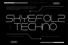 VB SkyeFolz - Futuristic Font