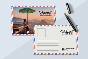 Travel Themed Postcard Layouts