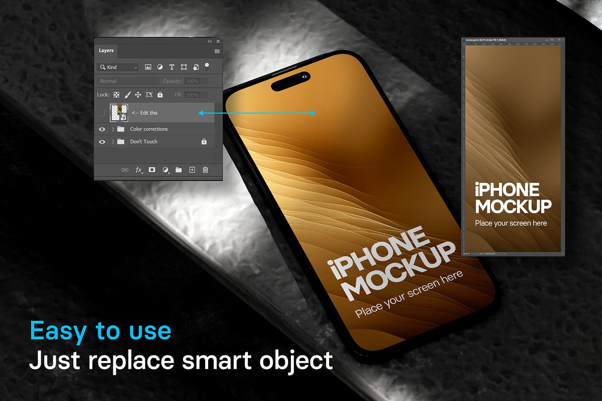 iPhone 14 Pro Max Mockup bundle, an iPhone Mockup by Blue Monkey Media (Photo 4 of 5)