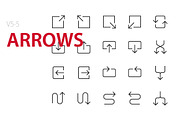 100 Arrows UI icons, an Outline Icon by Palau (Thumbnail 5 of 6)
