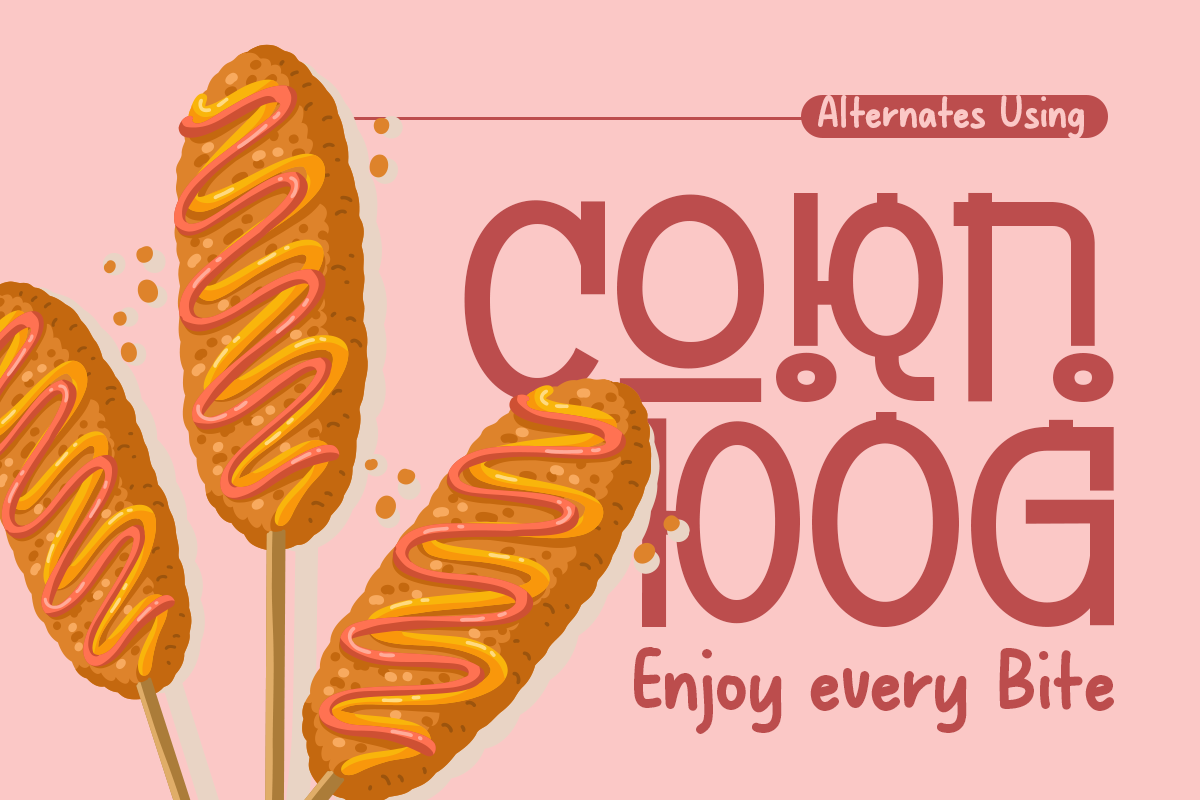 Gyeora - 4 Korean Display Typeface, a Handwritten Font by Pandeka Studio (Photo 3 of 9)