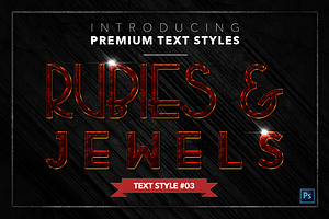 Rubies & Jewels 2 - 15 Text Styles