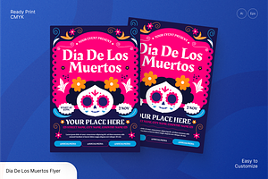 Dia De Los Muertos Flyer, a Flyer Template by Annora Studio