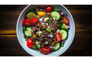 lunch red quinoa ai generated, a Food & Drink Photo by pikepicture