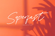 Superfast | Script Font, a Script Font by Studio&Story (Thumbnail 1 of 13)