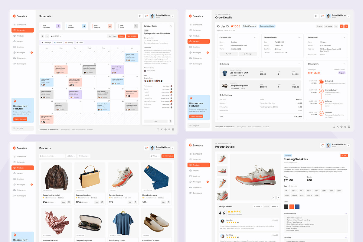 Salestics - Sales Dashboard, an UI Kit Template by peterdraw (Photo 3 of 7)