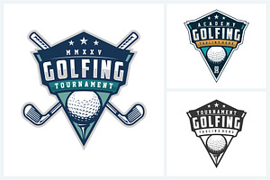 Golf logo sport design template
