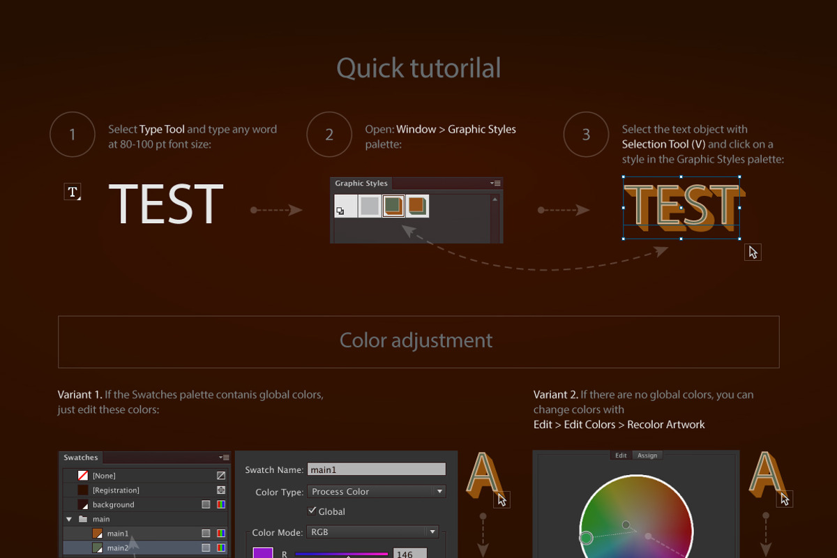 AI CS6 graphic styles King Size preview 5