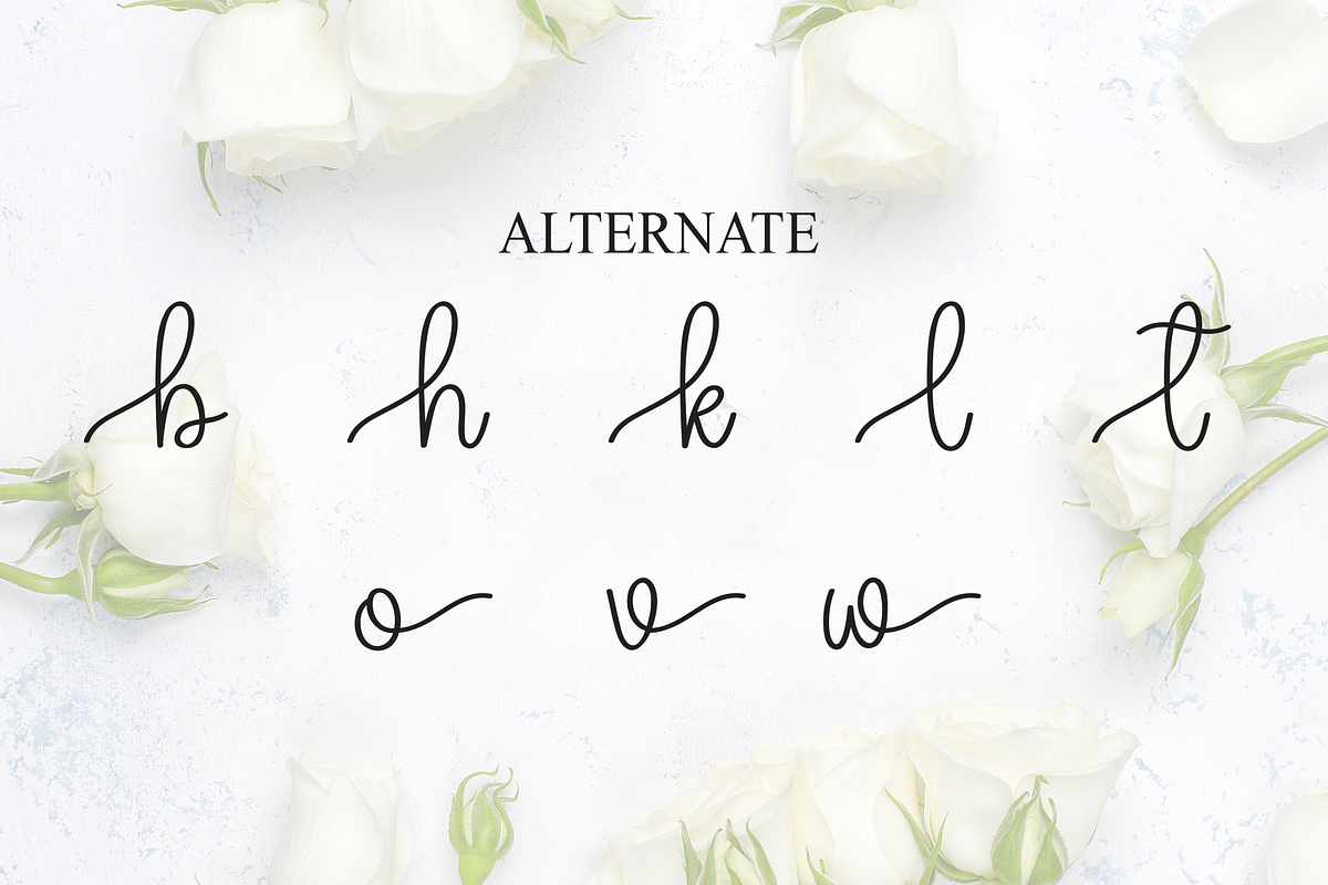 Hello | Script Font, a Handwritten Font by Scratchones (Photo 8 of 9)