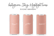 Rose Gold Instagram Highlight Covers, a Social Media Template by The Brand Pub (Thumbnail 1 of 3)