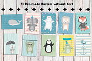 Cute World. Graphic set, an Animal Illustration by Good Genie (Thumbnail 3 of 11)