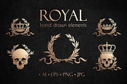 Royal hand drawn vector designs, a Decorative Illustration by Croisy (Thumbnail 1 of 5)