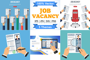 Job Vacancy Employment and Hiring, a Person Illustration by TAlex