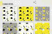 Dinos. Yellow design set., an Animal Illustration by kuchuk_design (Thumbnail 7 of 9)
