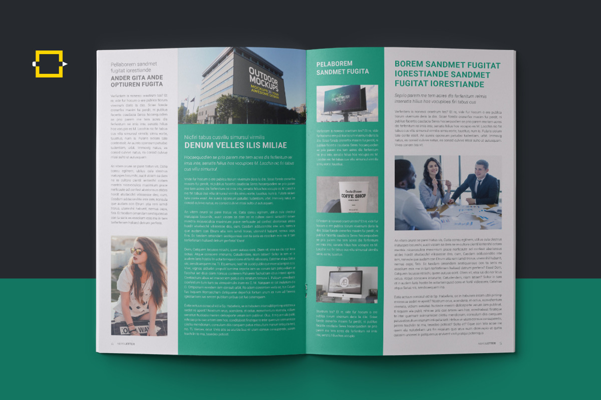 Newsletter, a Brochure Template by DesignJanala (Photo 3 of 5)