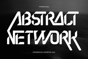 Abstract Network - Futuristic Font