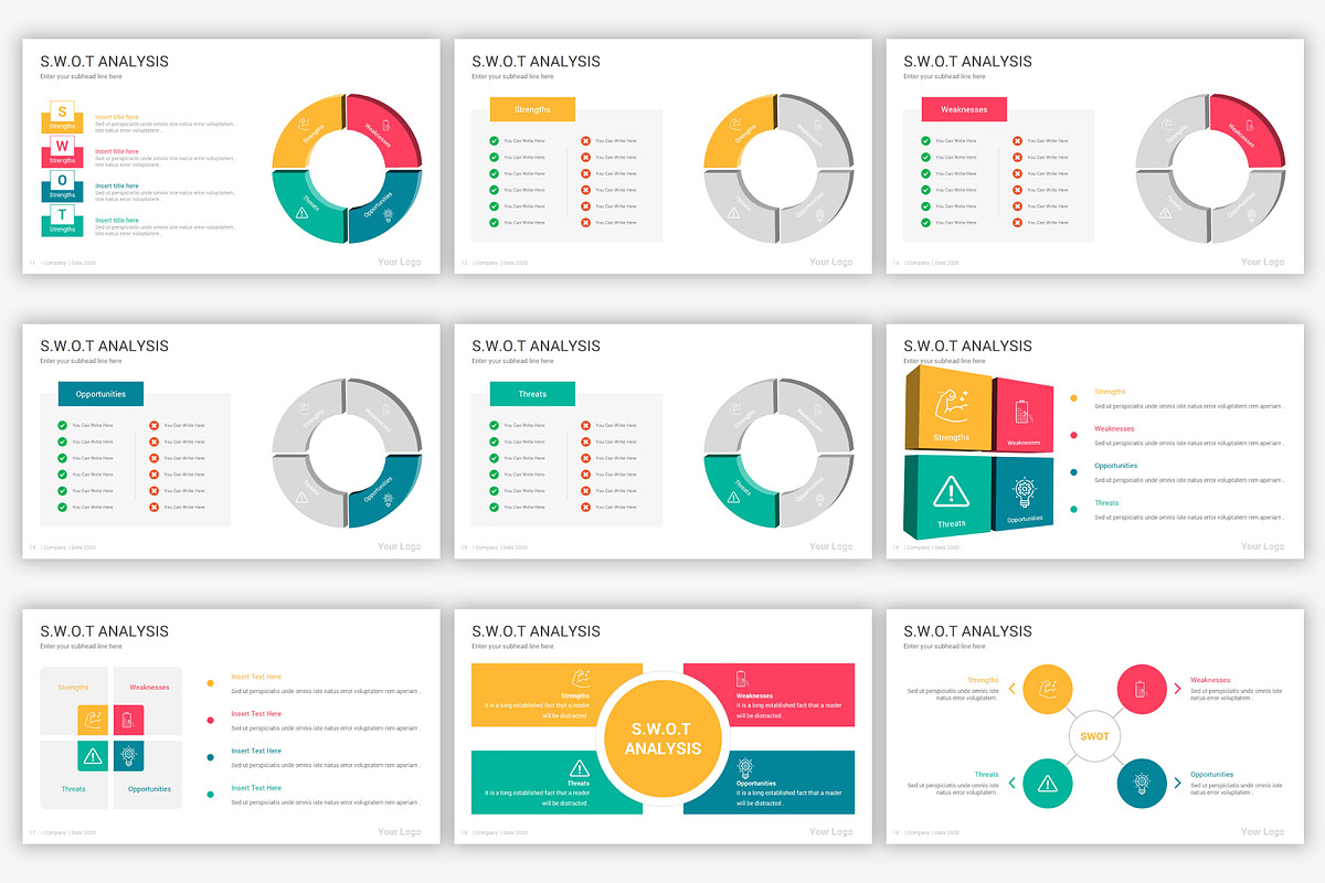 Swot analysis Google Slides Diagrams, a Presentation Template by SlideOne