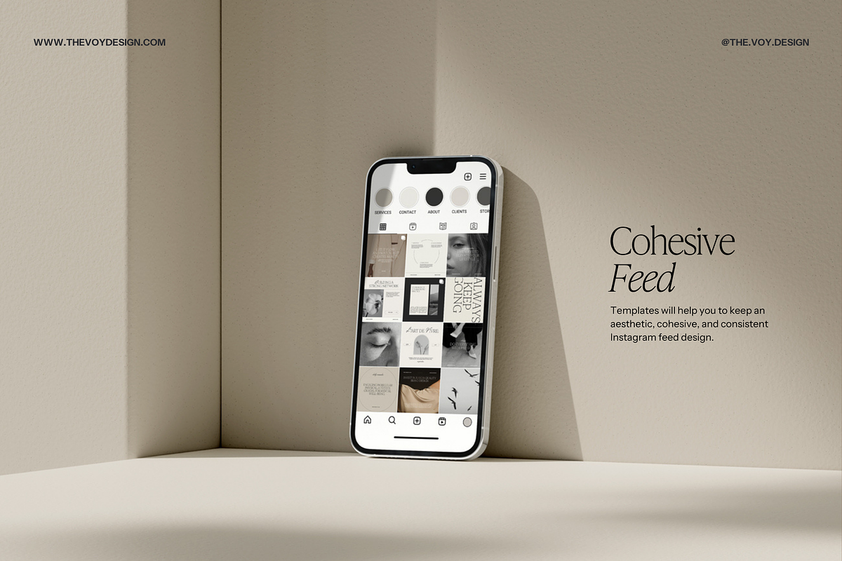 Vanilla Instagram Canva Templates, a Social Media Template by The Voy Design (Photo 9 of 10)