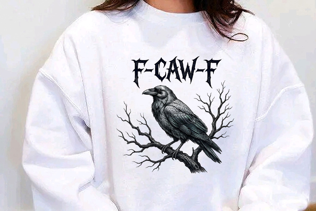 F-Caw-F Sublimation Png, a Seasonal Illustration by Designking (Photo 2 of 4)