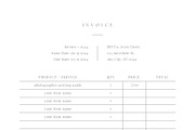 Photographer Invoice Template, a Stationery Template by roselindoco (Thumbnail 2 of 2)