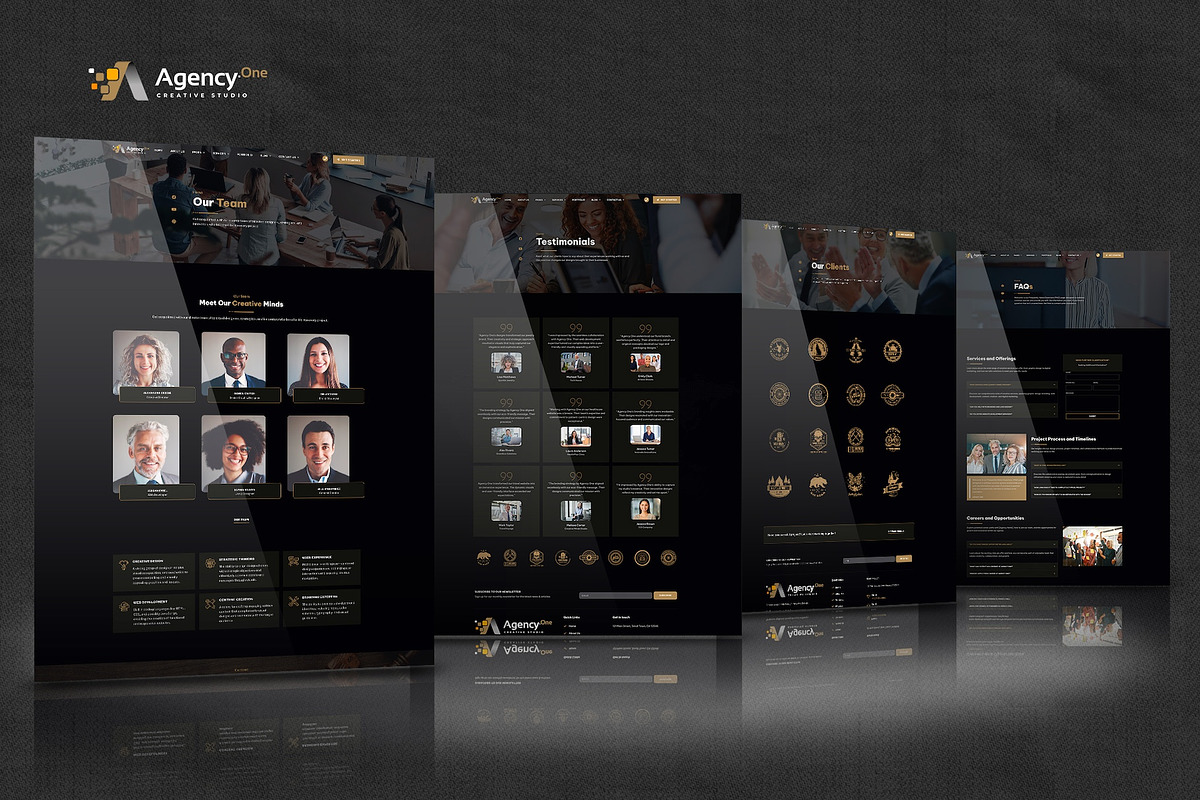 Agency One -Agency Elementor Pro Kit, a Websites App Template by