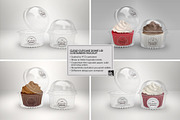 Dome Lid Cupcake Container Mockup, a Cups & Container Mockup by INCDesign (Thumbnail 3 of 7)