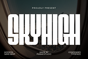 Skyhigh - Ultra Condensed Sans Serif, a Sans Serif Font by Pian45 Studio (Thumbnail 1 of 8)