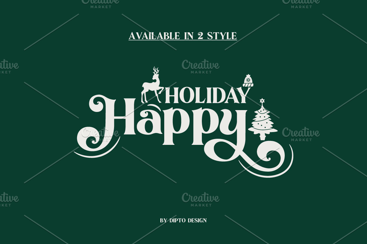 Festal-Christmas Typeface, a Serif Font by Dipto design (Photo 3 of 7)