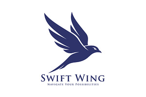 Flying Bird Vector Logo template, a Branding & Logo Template by Master Design