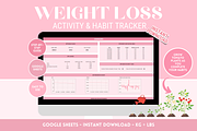 Weight Loss Tracker + Habit Tracker, a Templates & Theme by SunshineStudioBoutique (Thumbnail 1 of 10)
