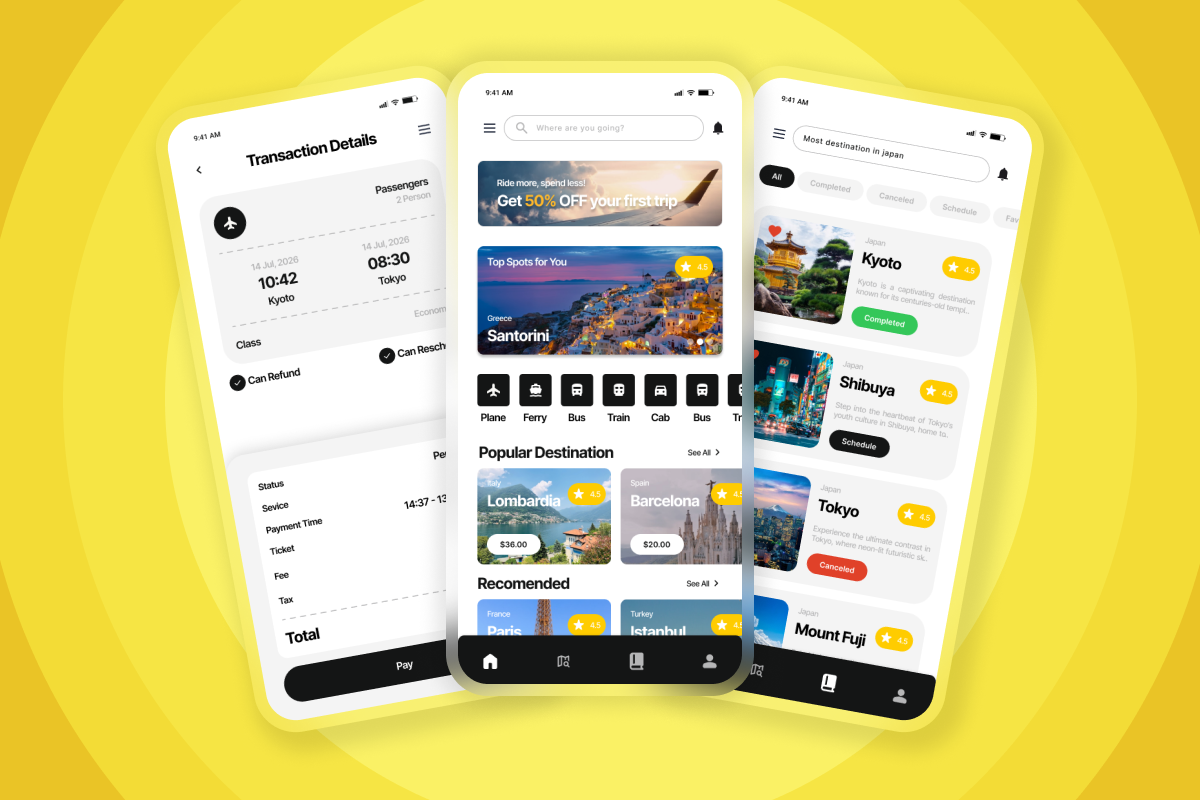 Tripio - Multi Transport Booking App, an App Template by twinstd (Photo 4 of 5)