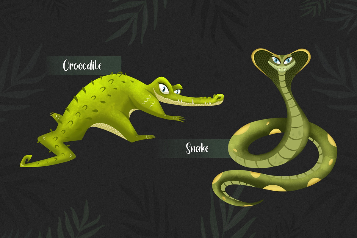 Wild Africa. Safari animals clipart, an Animal Illustration by Samnay Arts (Photo 7 of 12)