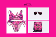 Female Beachwear Scene Mockup, an Apparel Mockup by Designertale (Thumbnail 4 of 7)