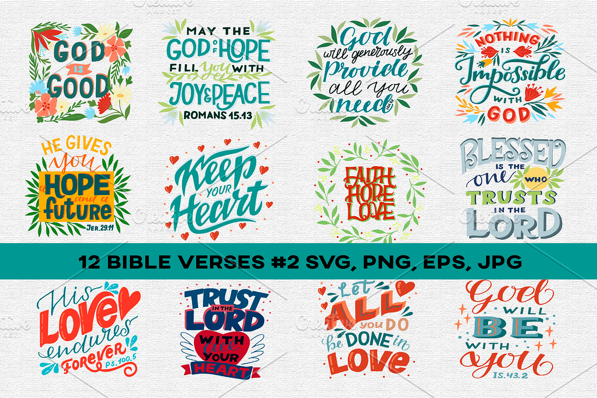 12 Bible Verses #2, an Illustration by Ola-la-la (Photo 1 of 3)