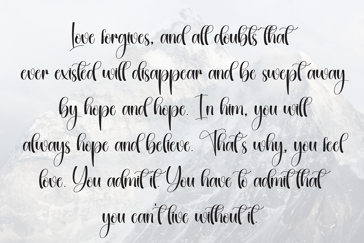 Hourglass | Script Font, a Handwritten Font by Scratchones (Photo 6 of 9)