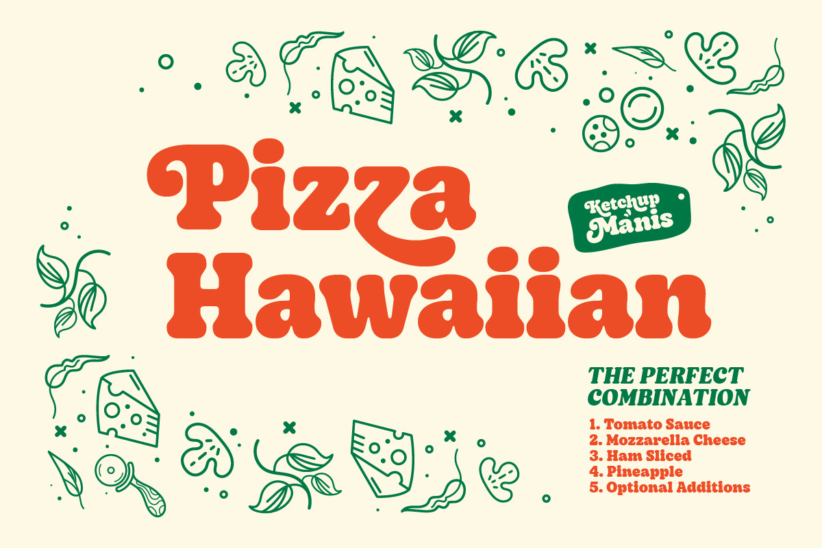Ketchup Manis - Tasty Vintage Font, a Serif Font by Kereatype (Photo 12 of 17)