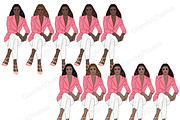 Boss Babe Clipart Bundle, a Person Illustration by GlamArtZhanna (Thumbnail 2 of 7)