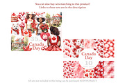 Canada Day Clipart, a Person Illustration by GlamArtZhanna (Thumbnail 2 of 6)