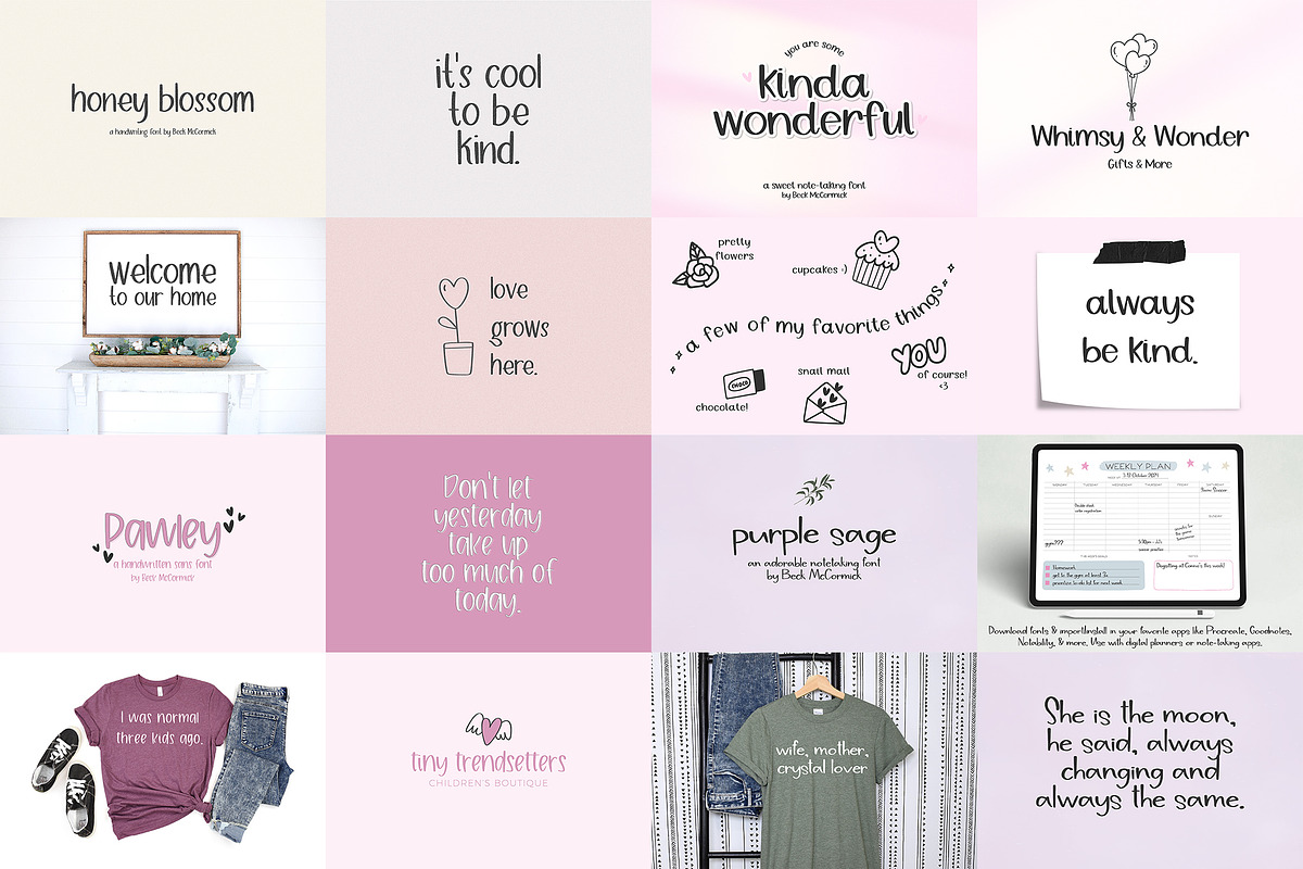 The Note Taking Font Bundle, a Handwritten Font by Beck McCormick (Photo 4 of 7)