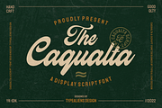Caqualta Script for Food & Branding, a Script Font by ilhamtaro (Thumbnail 1 of 10)