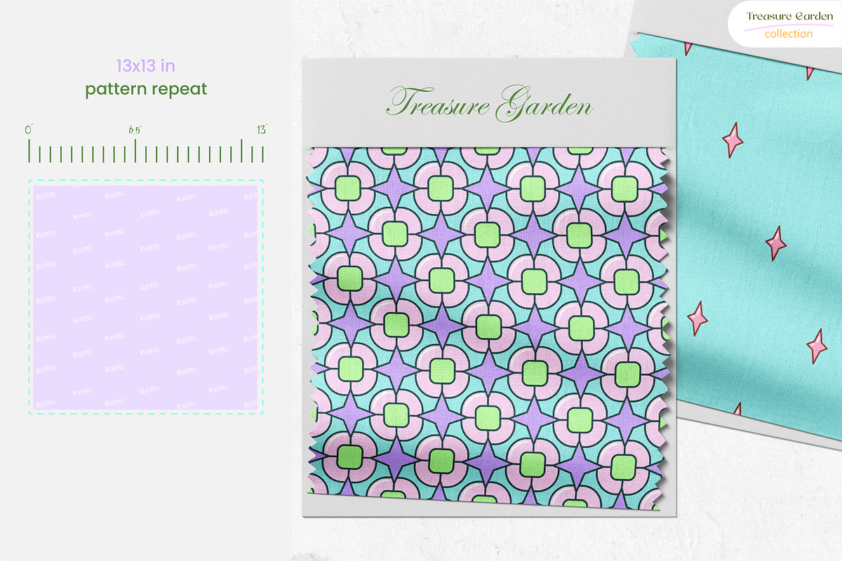 Treasure Garden - Seamless Patterns, a Pattern Graphic by InaCorart (Photo 8 of 9)