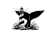 Whale Tail Lighthouse Bundle, an Object Illustration by yasushie (Thumbnail 19 of 31)