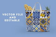 Majolica tile seamless pattern, a Pattern Graphic by Amalia de los Santos (Thumbnail 3 of 3)