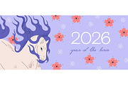 Happy New Year of horse 2026 cards, a Background Graphic by Good Studio (Thumbnail 4 of 12)