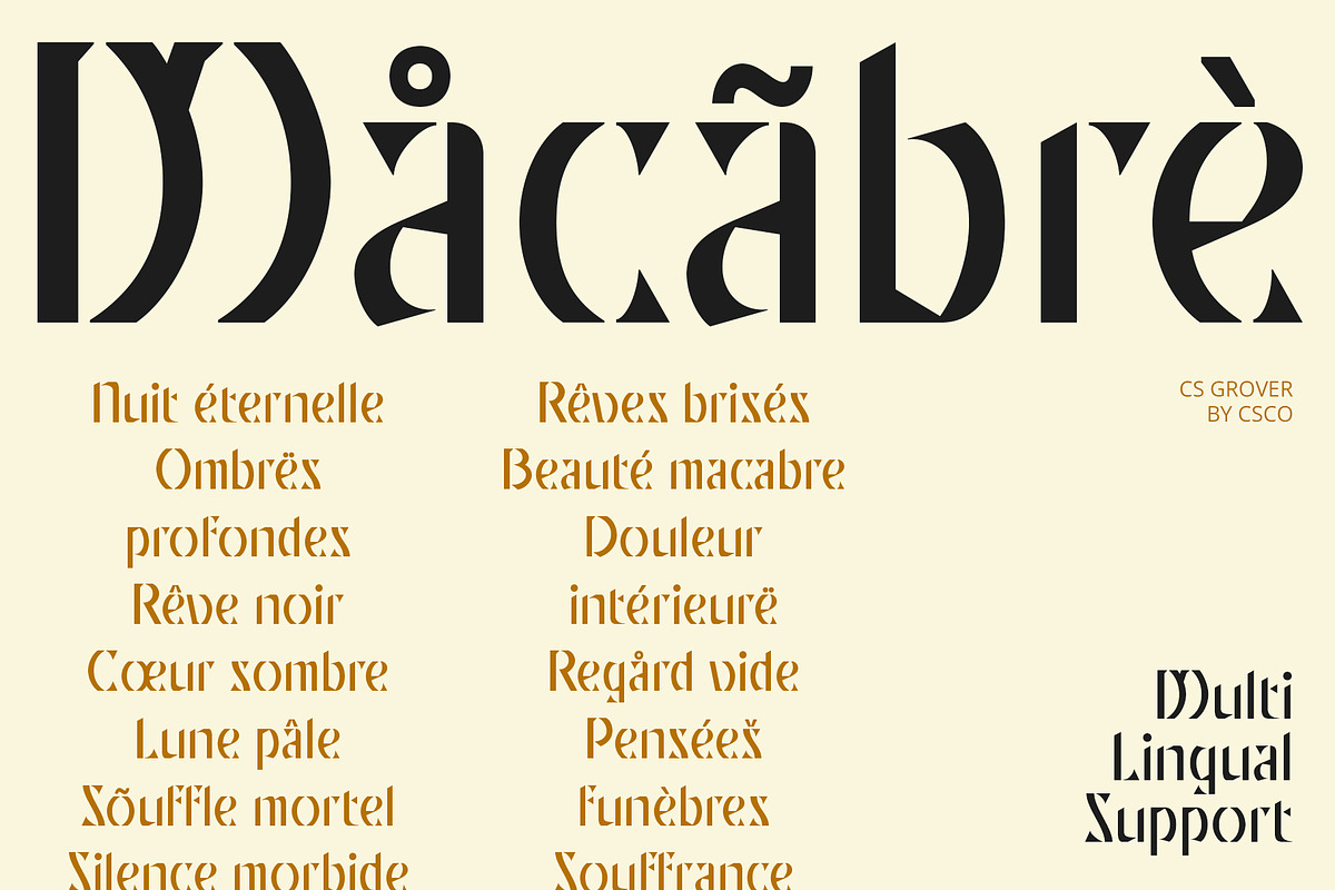 CS Grover – Display Font, a Sans Serif Font by Craft Supply Co. (Photo 7 of 8)
