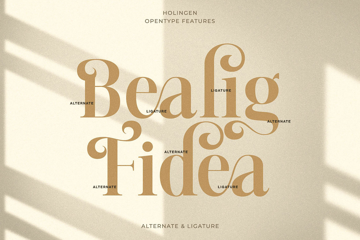Holingen - Beautiful Serif Font, a Serif Font by Jimoji (Photo 6 of 7)